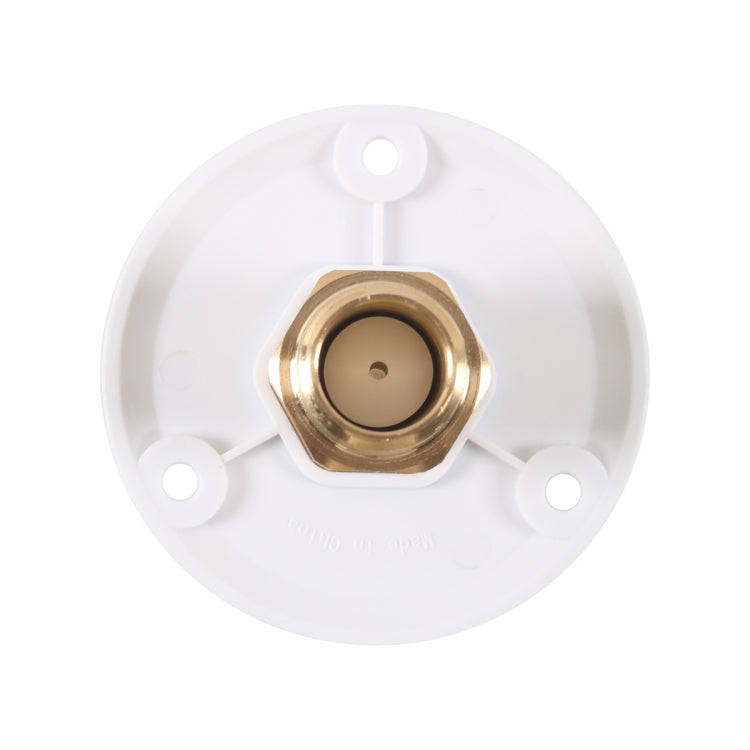 Brass Water Inlet Check Valve For Yacht RV With Adapter(White)
