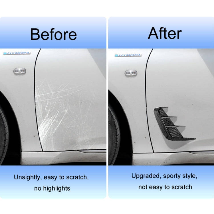 Universal Car Fender Soft Glue Decorative Car Stickers, Color: Bright Black