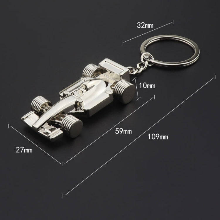 F1 Racing Car Keychain Portable Bag Decoration Pendant, Style: X-035 Hollow