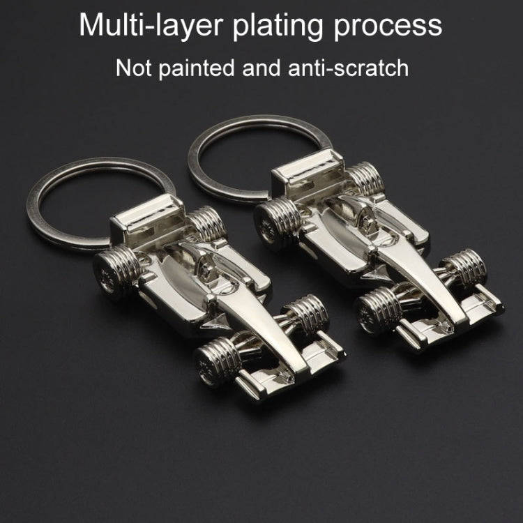 F1 Racing Car Keychain Portable Bag Decoration Pendant, Style: X-035 Hollow