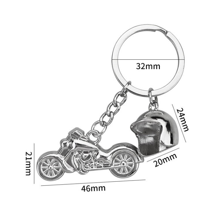 Simulation Cool Motorcycle Keychain Metal Decoration Pendant, Style: X-348