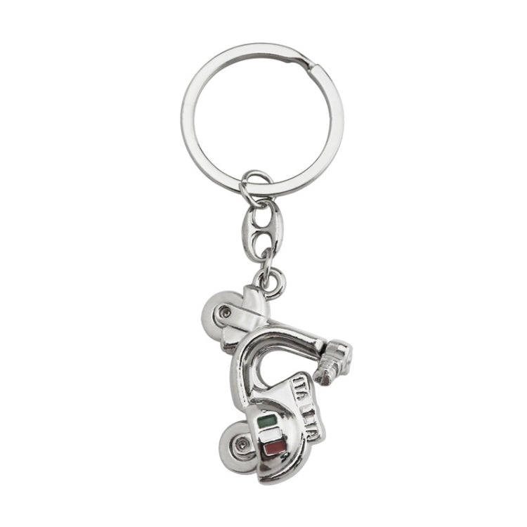 Simulation Cool Motorcycle Keychain Metal Decoration Pendant, Style: X-231 Sliver