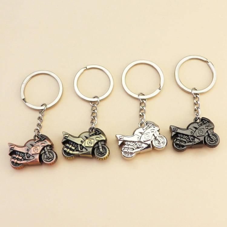 Simulation Cool Motorcycle Keychain Metal Decoration Pendant, Style: X-104 Green Antique