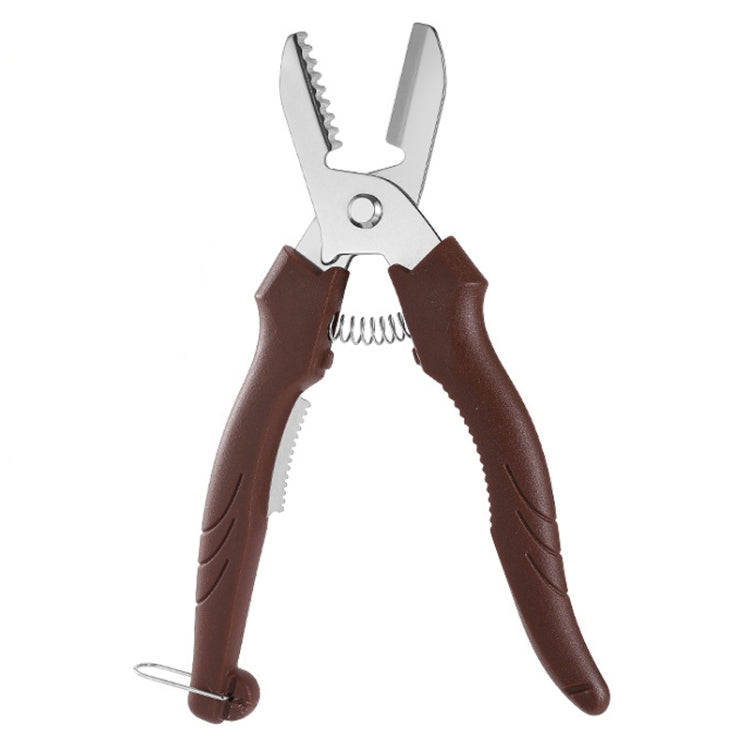 Multifunctional Chestnut Shelling Tool Quick Peeling Chestnut Knife(Dark Brown)