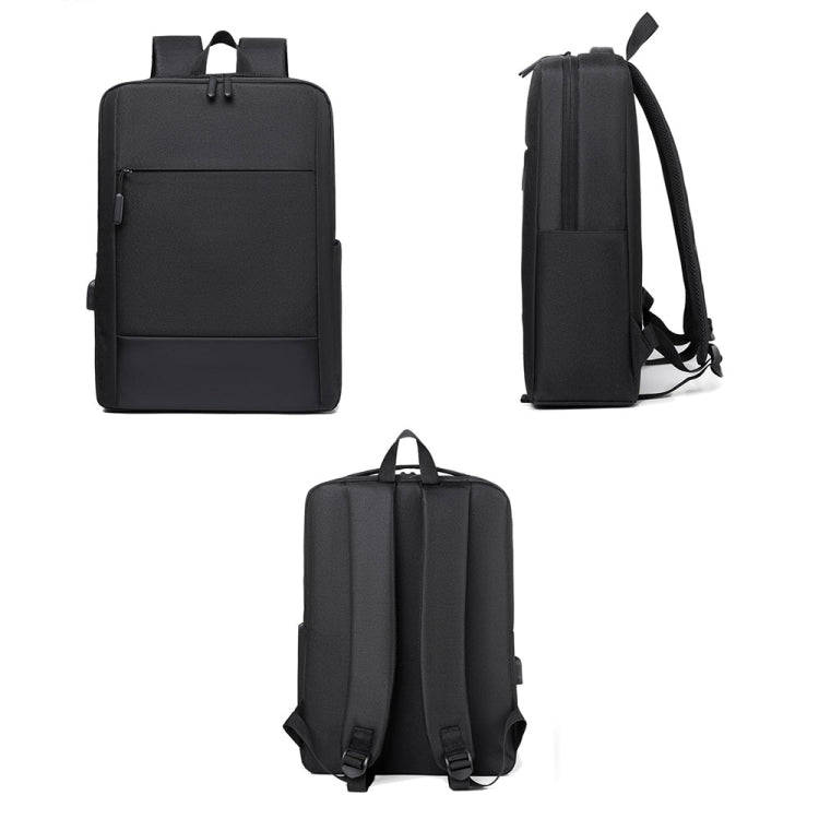 Large-capacity Travel Business Waterproof Laptop Backpack(Gray)