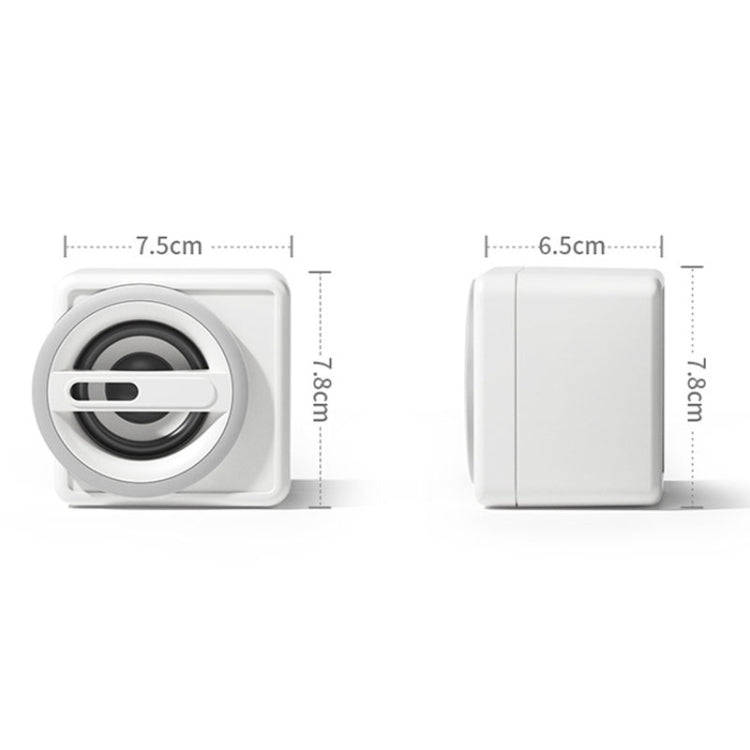 K1 Mini Desktop Computer Wired Speakers USB Subwoofer Speaker, Color: Light Edition Black