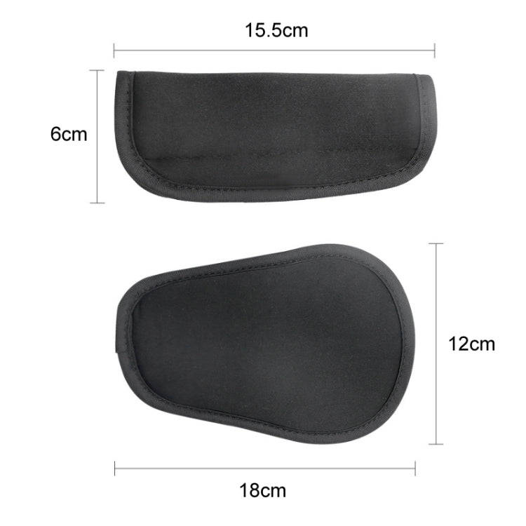 Car Child Safty Seat Belt Protective Cover, Size: 18x12cm(Black)