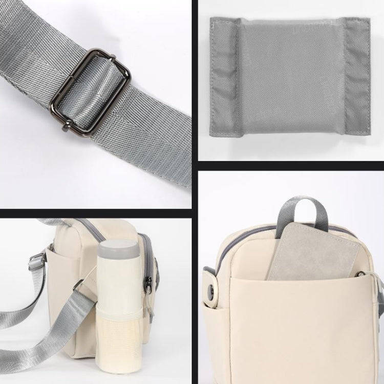 Cwatcun D155 Shoulder Casual Microslr Camera Storage Bag Lightweight Digital Photography Bag(Beige)