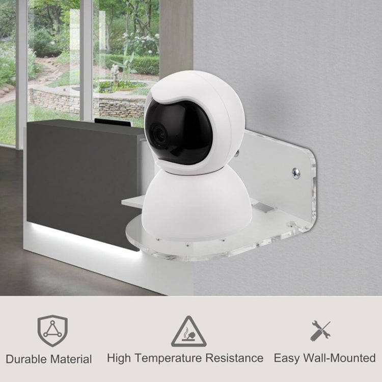 YX135 3pcs / Set Acrylic Wall Mount Bracket For Baby Monitor / Safety Camera / Speaker