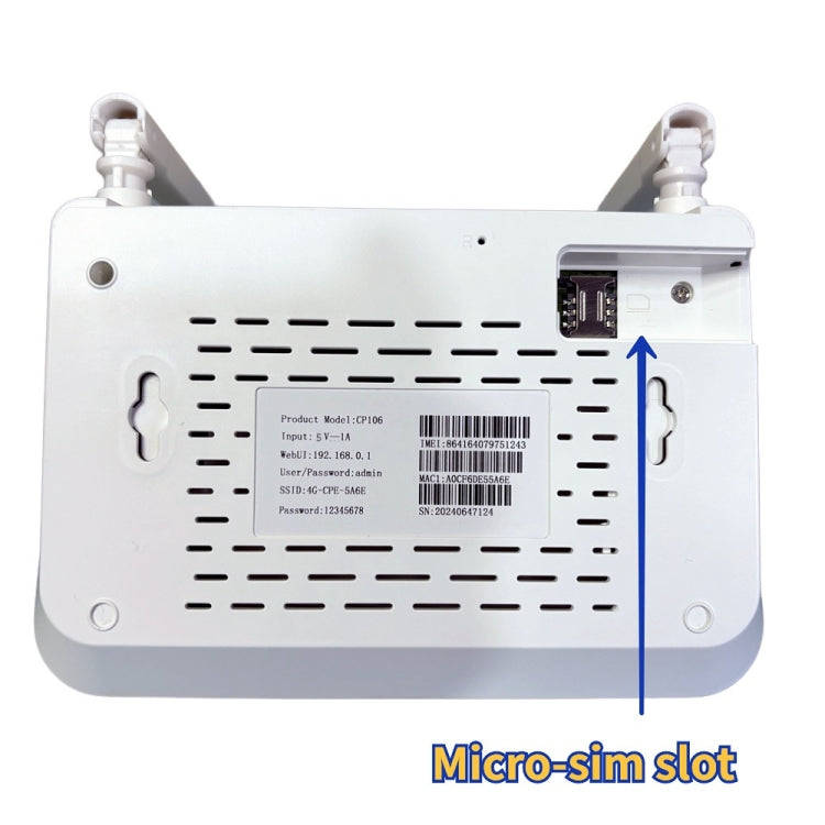 Asian Version 4G CPE Wireless Plug-In Mobile Routing WiFi6 Wire Hotspot, EU Plug