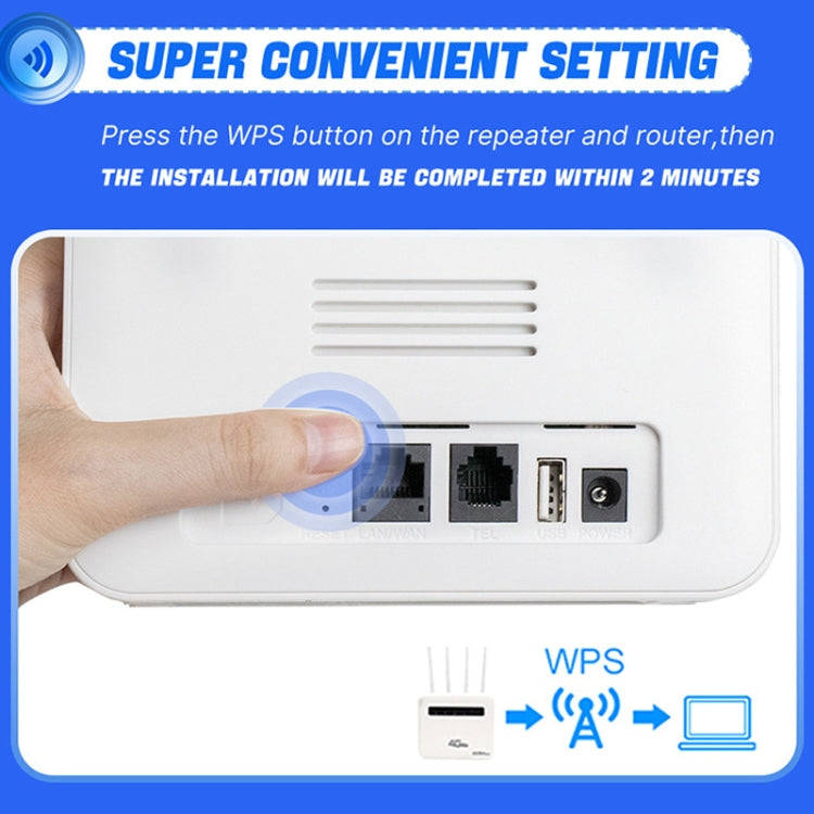 For European / Asian / African 4G CPE WiFi6 Plug-in Wireless Router Dual Port Wireless Hotspot, E...