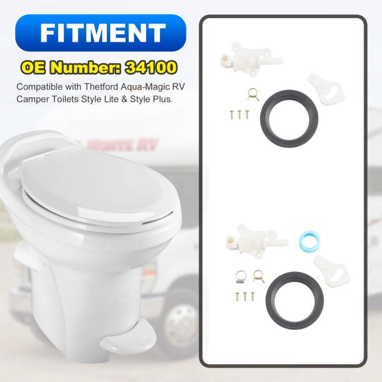 RV Toilet Water Module Components For Thetford Aqua-Magic, Model: A10100