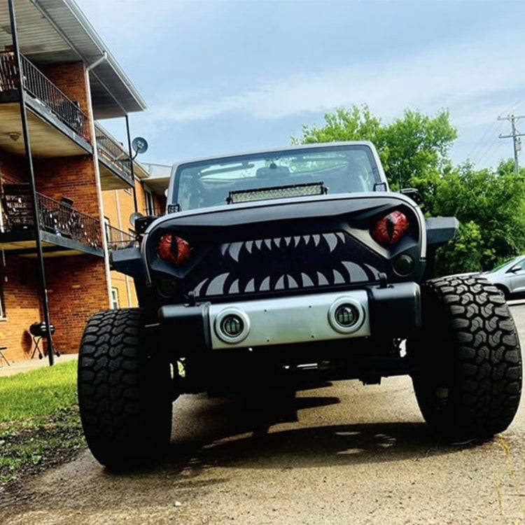 1pair Beast Eyes Headlight Decorative Stickers Off-Road Vehicle Front Lights Stereo Decals, Style: 8