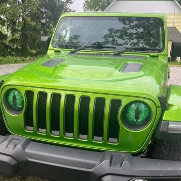 1pair Beast Eyes Headlight Decorative Stickers Off-Road Vehicle Front Lights Stereo Decals, Style: 8