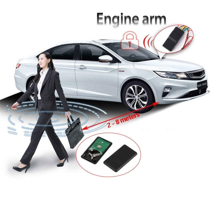 NENGKEE 12V 2.4Ghz Car Smart Lock Anti-Theft Device Immobilizer(Blue Color Box)