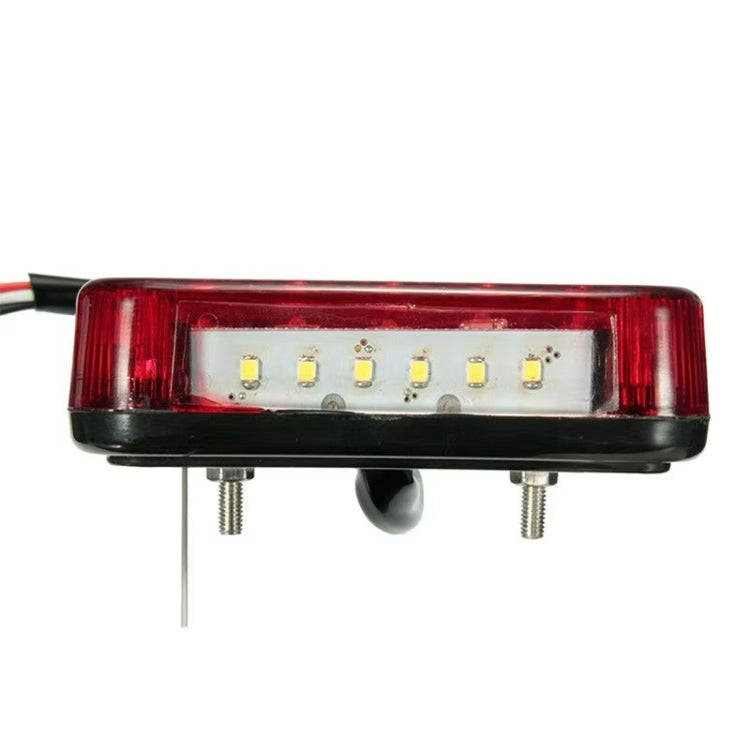 Transparent Shell Square Trailer LED Brake Tail Light