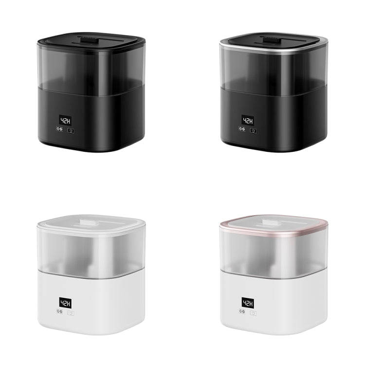 JSQ-58 1.1L large Capacity Digital Display Flame Atomization Humidifier, Color: Rose Gold(US Plug)