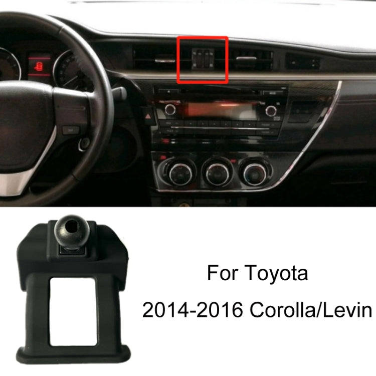 For Toyota Car Air Outlet Phone Holder Base, Model: 14-16 Corolla/Levin Left Driving