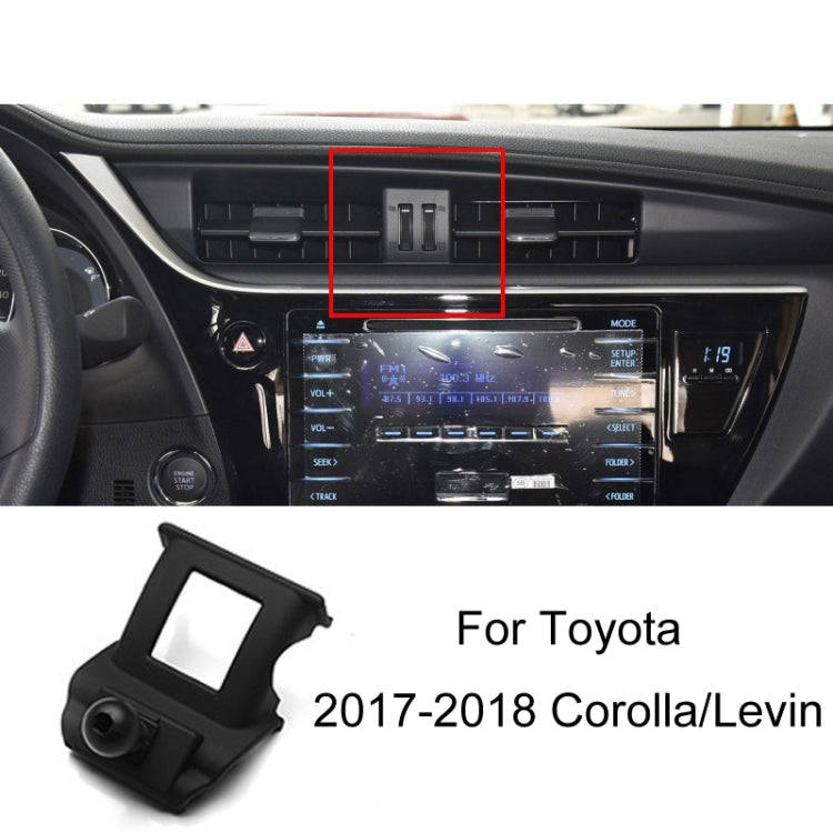 For Toyota Car Air Outlet Phone Holder Base, Model: 17-18 Corolla/Levin Left Driving