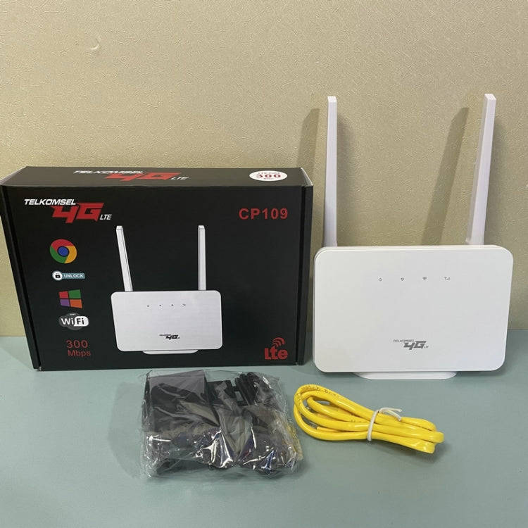 Asian Version 4G CPE Wireless Plug-In Mobile Router Network Cable Mobile WiFi, EU Plug