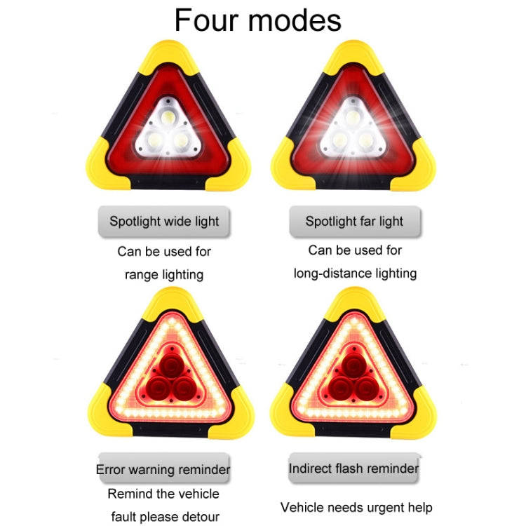 Small Car Traffic Warning Sign Vehicle Reflective Tripod Emergency Light