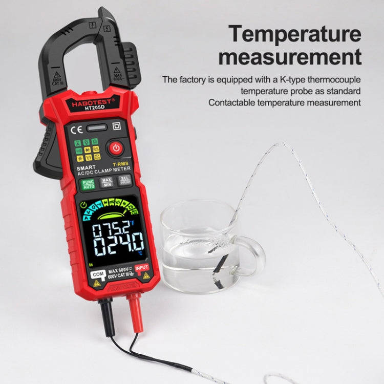 HABOTEST HT205D Clamp Intelligent Anti-Burning Multi-Function High Precision Digital Multimeter(B...