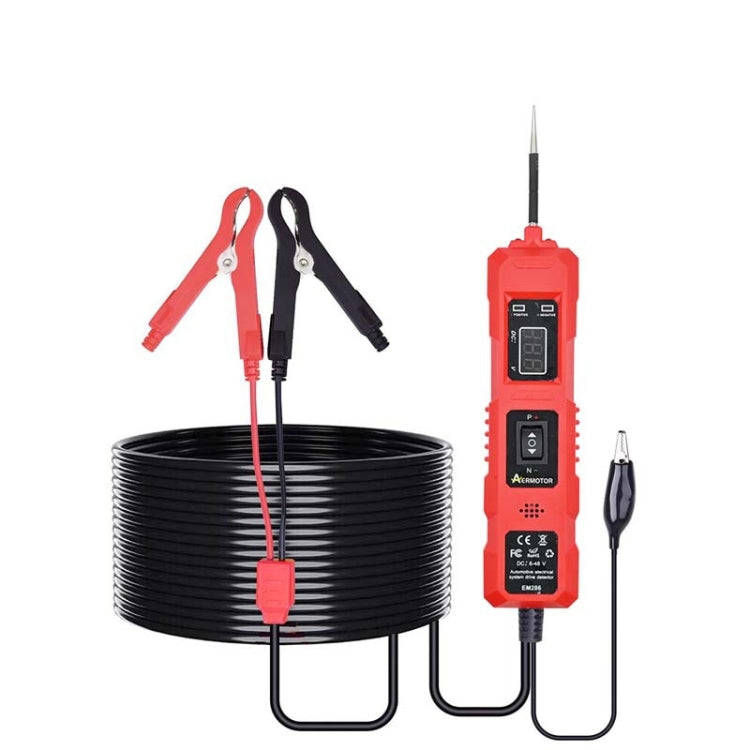 EM286 Multifunctional Car Circuit Electrical System Driving Test Pen, Style: Red 4m
