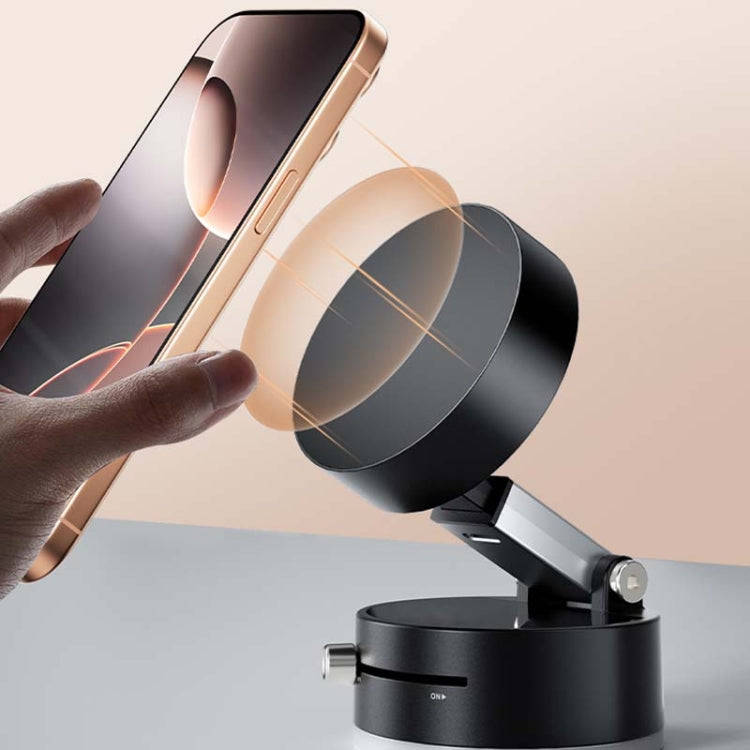 AIMITE P1 Vacuum Adsorption Foldable Suction Cup Car Cell Phone Navigation Holder(Black)
