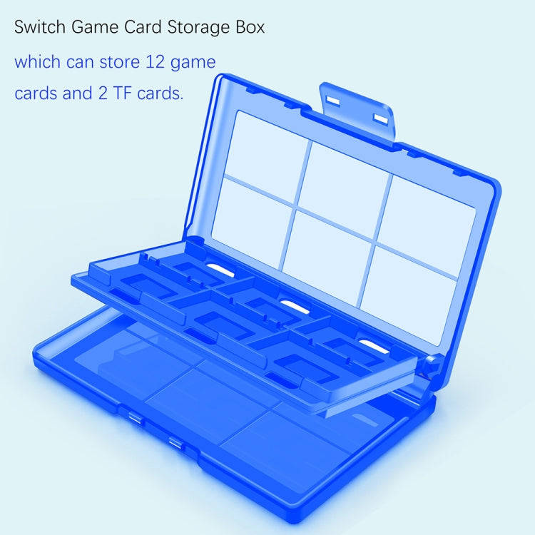 For Nintendo Switch / Switch Oled 12-in-1 Game Card Box Protective Case(Black)