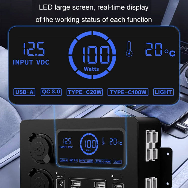 12V Car Mini Power Box Multi-Function USB Charger(AOS9313)