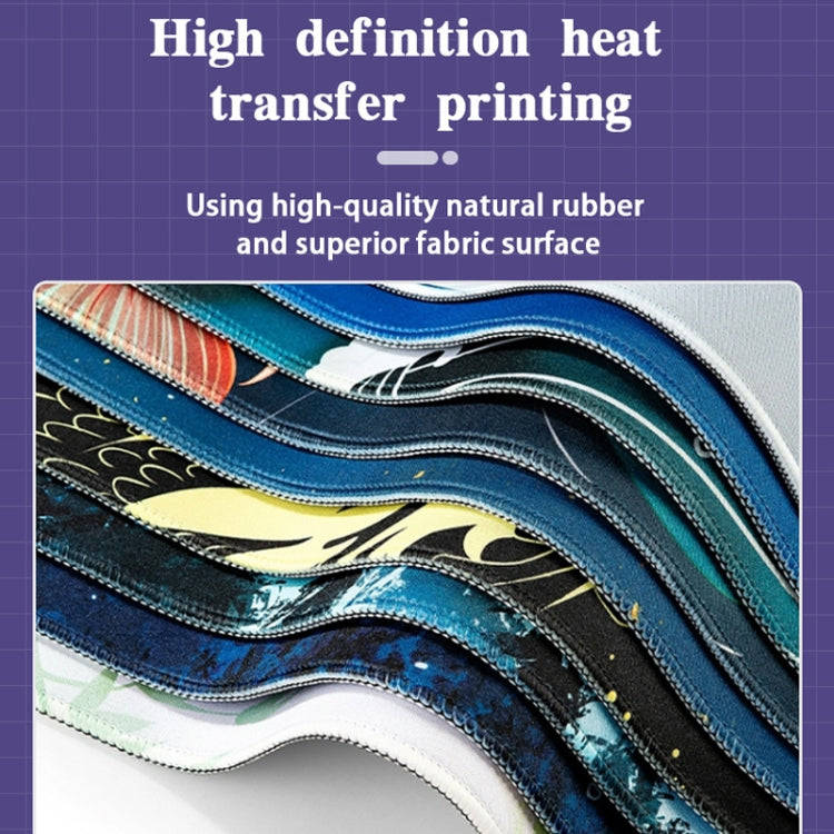 300x600x2mm Big Wave Gaming Mouse Pad Non-Slip Rubber Desk Mat(No.14)