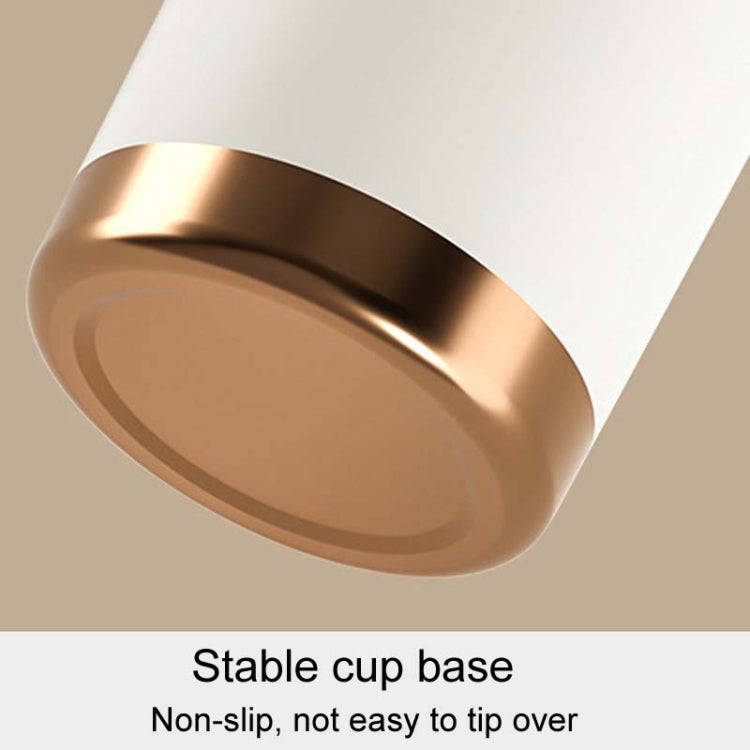 500ml 316 Stainless Steel Insulated Mug Portable Carry-On Dual Drink Coffee Cup With Straw(Pink)