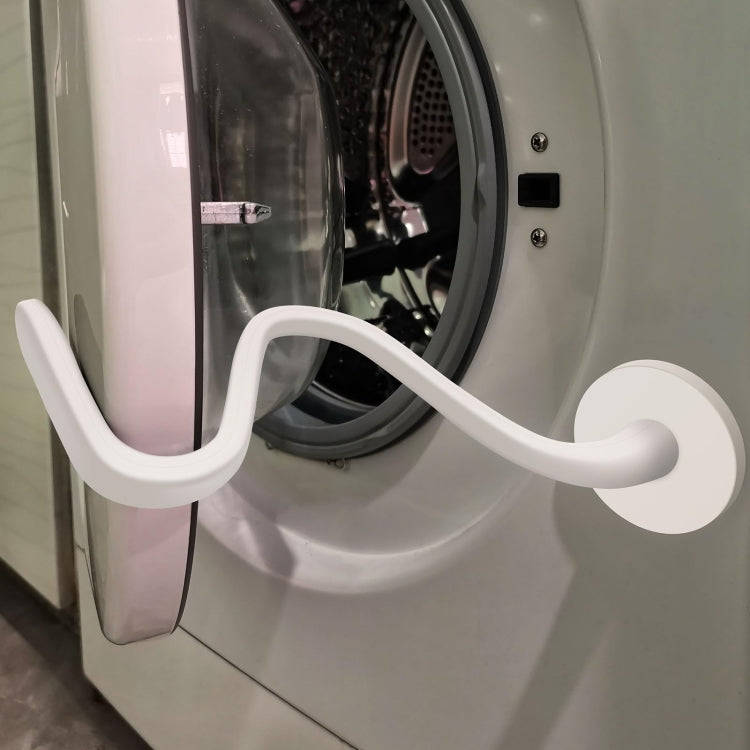 Universal Flexible Magnetic Washing Machine Door Stopper Front Load Washer Door Prop 66mm White