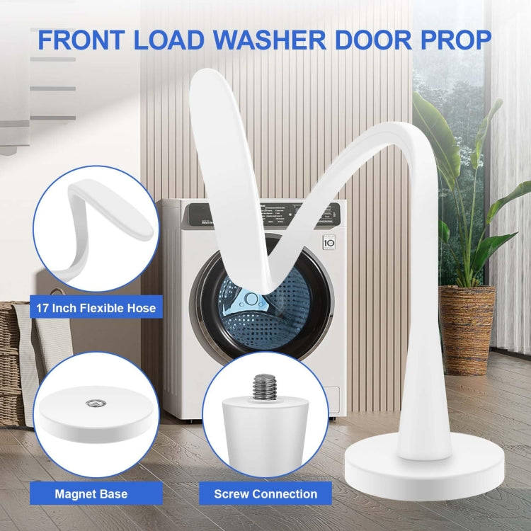 Universal Flexible Magnetic Washing Machine Door Stopper Front Load Washer Door Prop 43mm Black