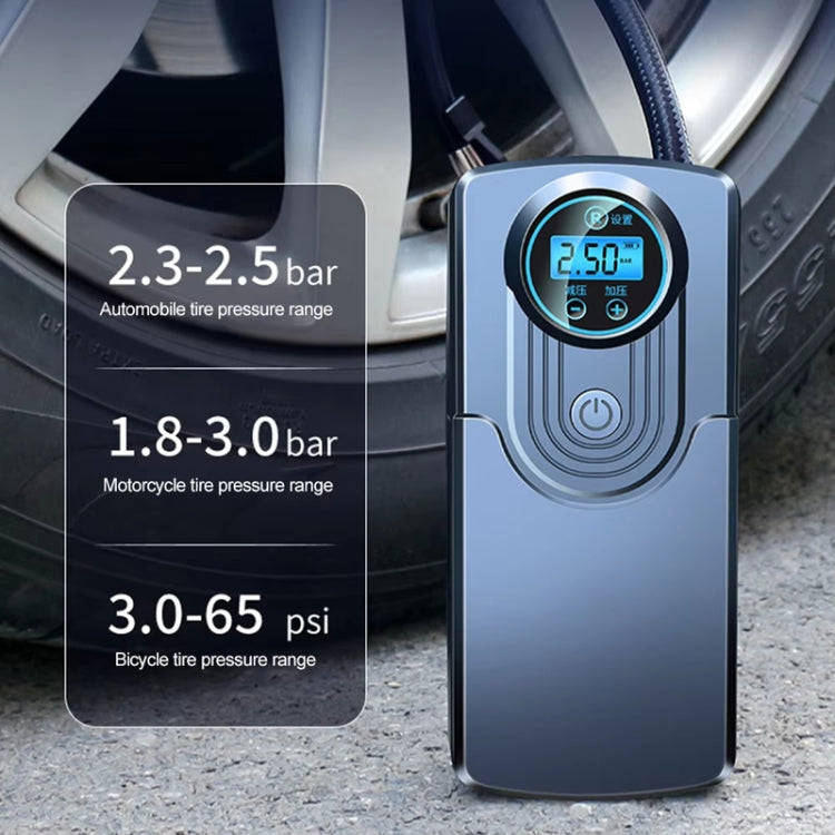 Car Portable Mini Digital Display High Power Multifunctional Inflatable Pump, Model: Wireless