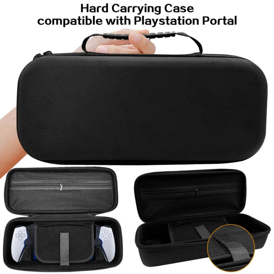For PS Portal Game Consoles EVA Shockproof Waterproof Storage Bag(Black)