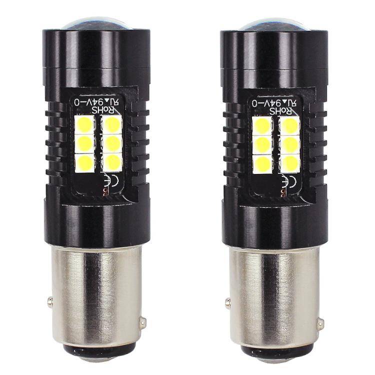 1pair Automotive High-power LED White Light Fog Lamp(1157 BAY15D)