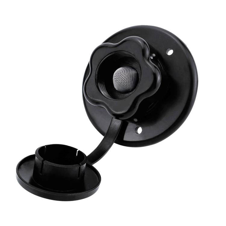 RV Ship Flange Threaded Leak-proof Water Inlet Connector Check Valve, Specifications: Black 1