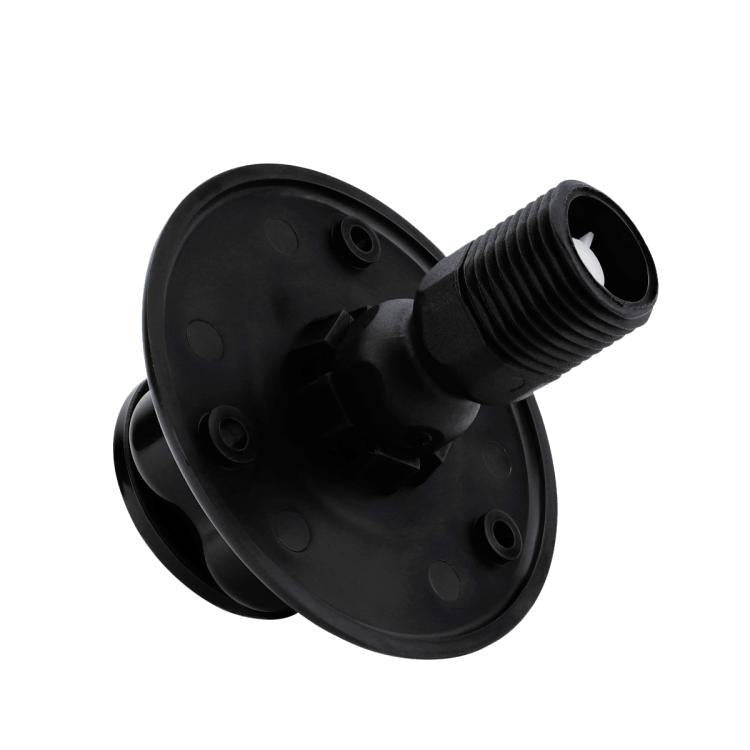 RV Ship Flange Threaded Leak-proof Water Inlet Connector Check Valve, Specifications: Black 1