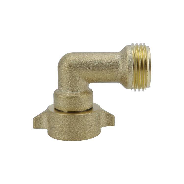 RV Ship Flange Threaded Leak-proof Water Inlet Connector Check Valve, Specifications: Black 3