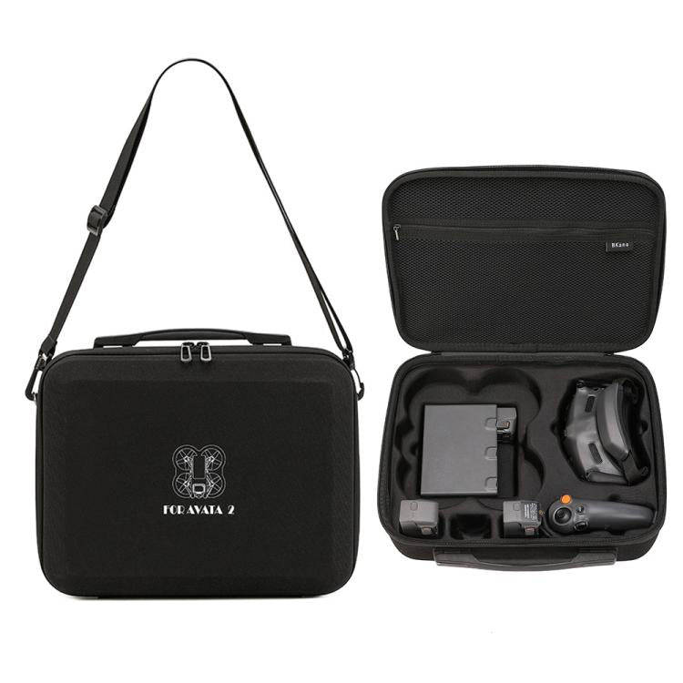 For DJI Avata 2 BKANO Portable Storage Bag Shoulder Crossbody Bag(Black)
