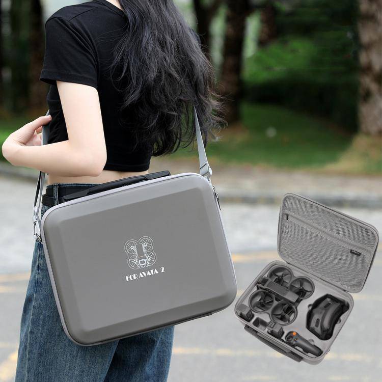 For DJI Avata 2 BKANO Portable Storage Bag Shoulder Crossbody Bag(Gray)