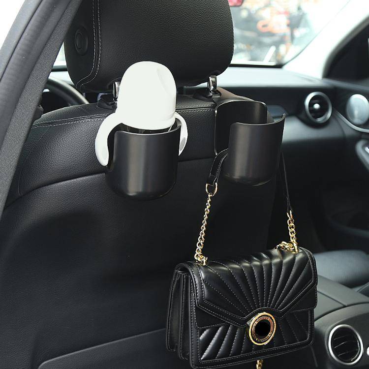 1010 Multifunctional Car Seat Water Cup Holder Car Headrest Hook(Red)