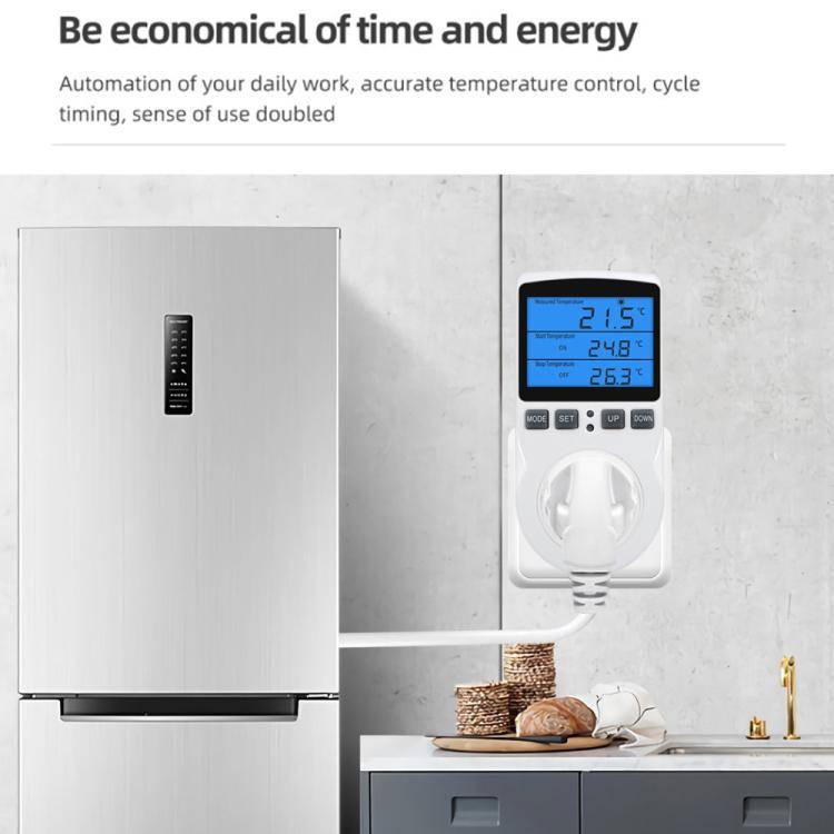 Backlight Smart Digital Thermostat Countdown Temperature Control Switch Socket Timing Temperature...