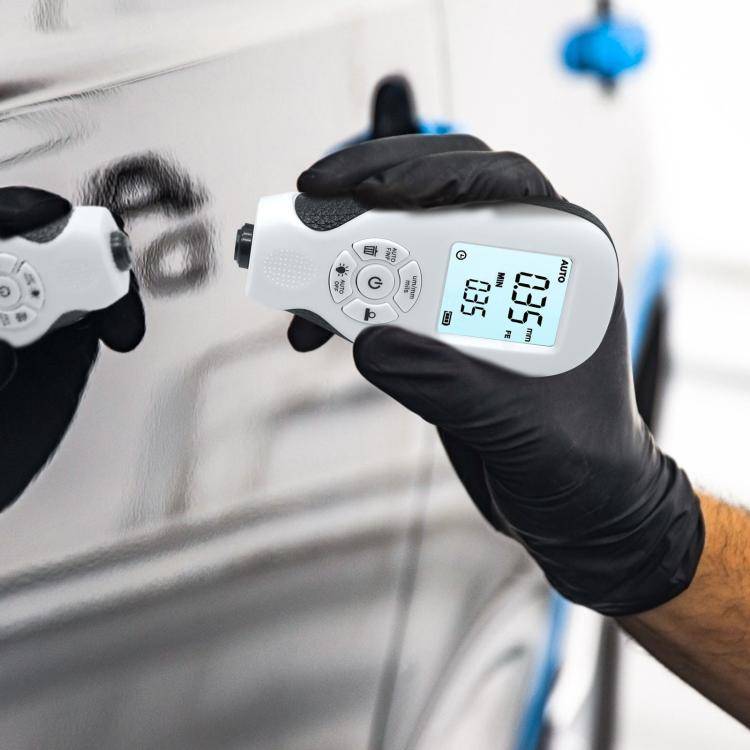 High-Precision Anti-Slip Paint Coating Thickness Gauge(White)
