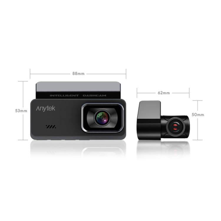 Anytek T1 PRO 3.2 Inch 2K HD Night Vision Car Recorder Hidden Car Camera Front And Rear Dual Reco...