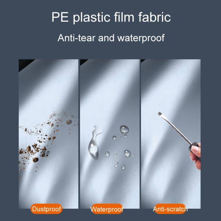 Car PE Film Waterproof And Dustproof Four Seasons Universal Coat Cover, Size: M(Silver Gray)