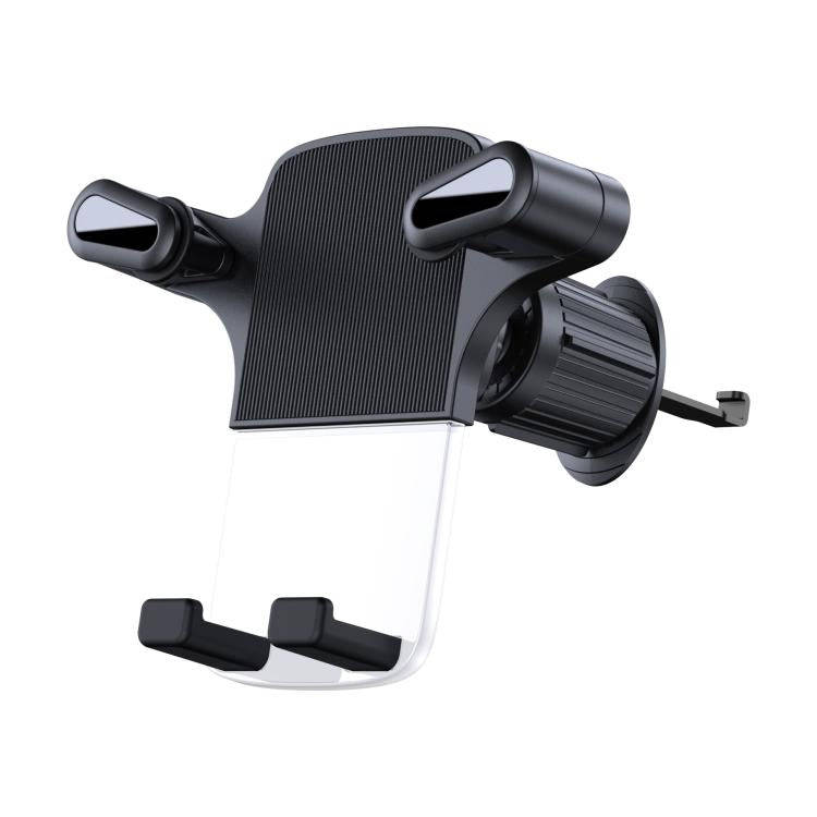 Gravity Car Mobile Phone Holder Air Outlet Fixed Clip Navigation Bracket(Black)