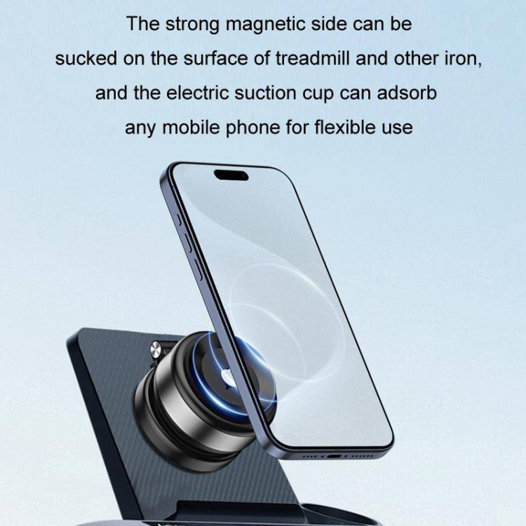 Car Navigation Eectric Vacuum Magnetic Suction Cup Multifunctional Bracket(Black)