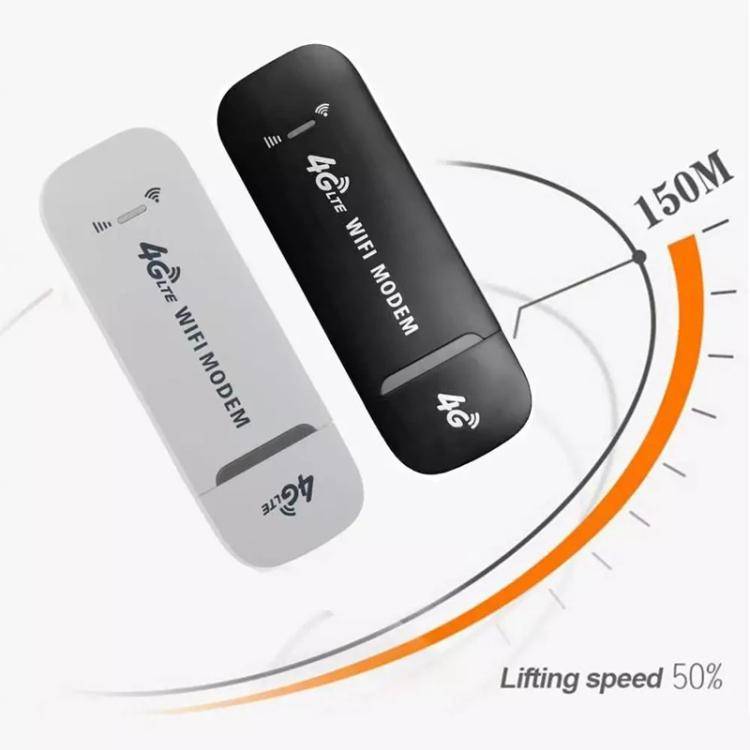 4G Wireless Internet Card LTE Mobile WiFi Car Router(Gray Side Black)